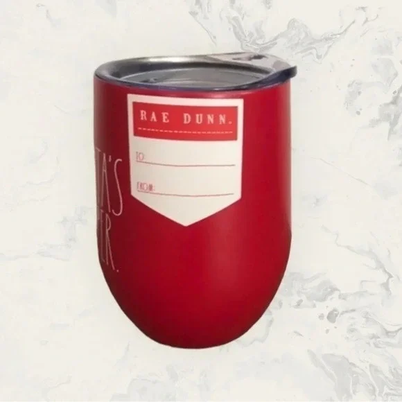 NWT! Rae Dunn SANTA’S HELPER Beverage‎ Tumbler - Picture 2 of 4